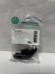 Neutrik NC3MX-B 3-Pin Black XLR-M Cable Connector w/ Gold Contacts, 1 Pack