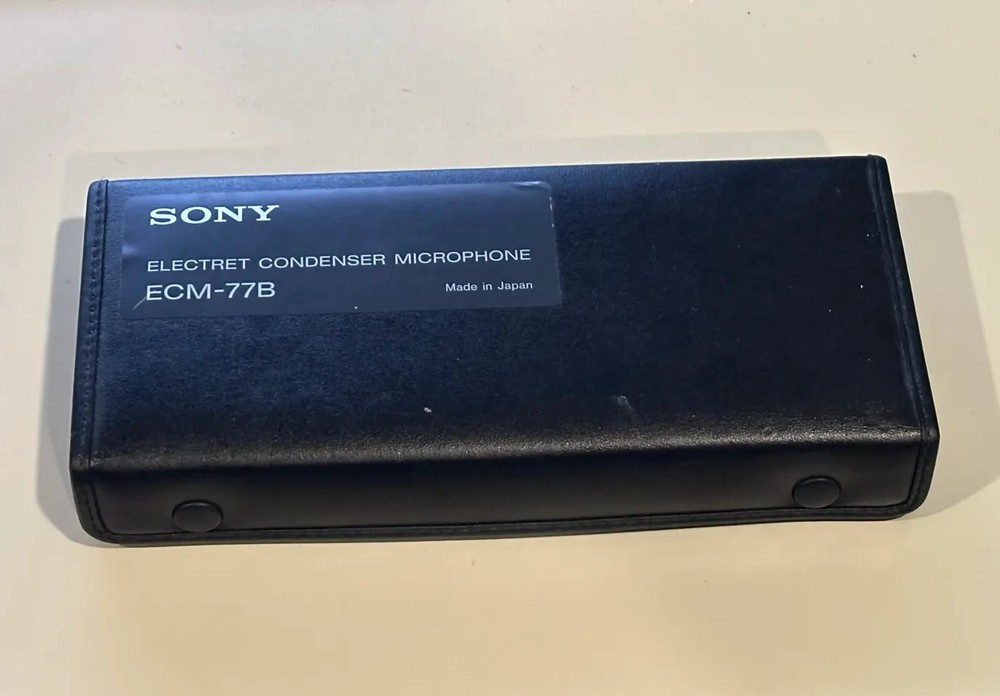 Sony ECM-77B Electret Condenser Lavalier Microphone, w/ Case and Accessories