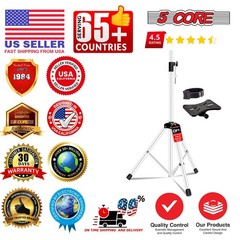 5Core Speaker Stand Tripod Tall Adjustable 72 Inch DJ Studio Monitor Stands Pole