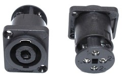 (2)Two Neutrik NL4MP-ST Female SpeakON 4 Pole Panel Mount w/ Screw Terminals