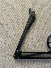 Black Wired Condenser Microphone Mic With A-Pillar Mic Stand – Great Condition!