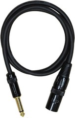 XLR 3-Pin Male to 1/4”TS Mono Cable Unbalanced Shielded Mic Audio Cord Stereo 05