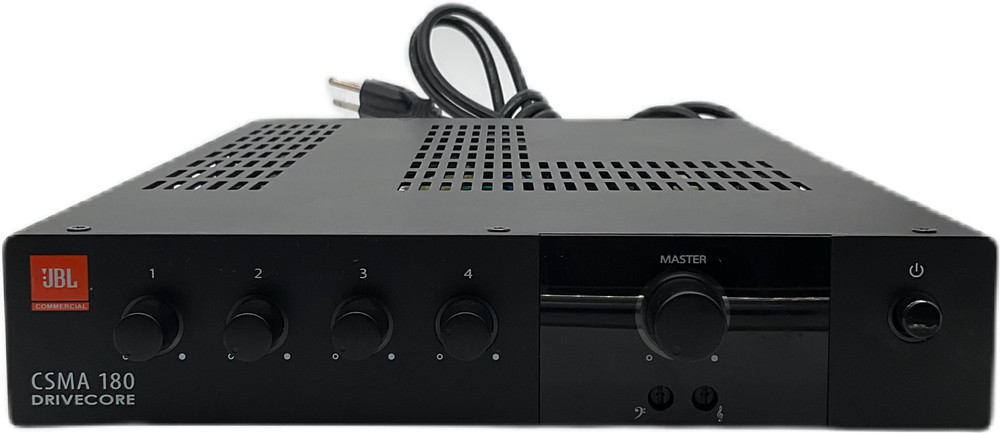 JBL CSMA 180 4-Channel 7-Input Mixer Amplifier 2-Output Class D 2018