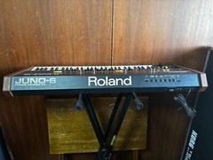 Roland Juno-6 polyphonic analog synthesizer w/ case ju6 Juno 60 106