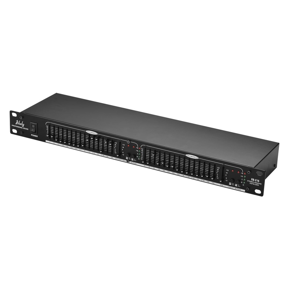 Audio Equalizer EQ215 Dual Channel 15Band Equalizer 1U Rack Mount 2channel St…