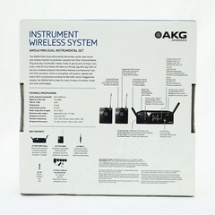 AKG 2 channel B band wireless system WMS40 PRO MINI2 INSTRUMENTAL SET DUAL New