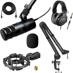 Audio Technica AT2040USB Dynamic Microphone Podcast Streaming Kit