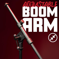 Rok-It Series Tripod Mic Stand Adjustable with 31.5″ to 61.5″ Height, Fully Coll