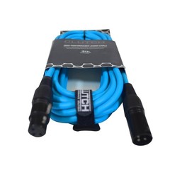 Pro Audio DJ 20′ ft XLR Male to XLR Female Blue Microphone Speaker Cables 20 Pa