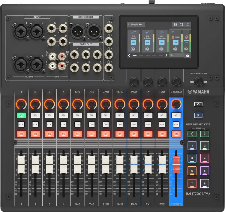 Yamaha MGX12V Digital Mixer – Black