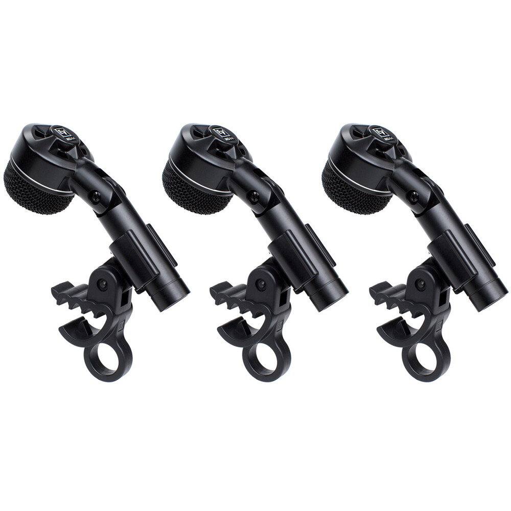 Electro-Voice ND44 Dynamic Tight Cardioid Instrument Microphone (3-Pack) Bundle