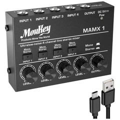 Ultra-Low Noise 4-Ch Line Mixer for Music Enthusiasts