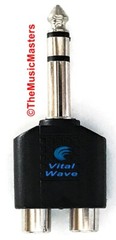 (4) 1/4 inch TRRS Male Plug to Dual RCA Jacks (F) Audio Cable Cord Adapter VWLTW