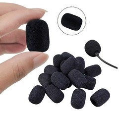 5-200PCs microphone windscreen sponge cover headset mic foam cover protective