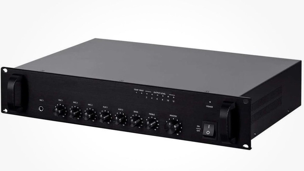 Monoprice Commercial Audio 60W 5ch 100/70V Mixer Amp W/ Microphone (no Logo)