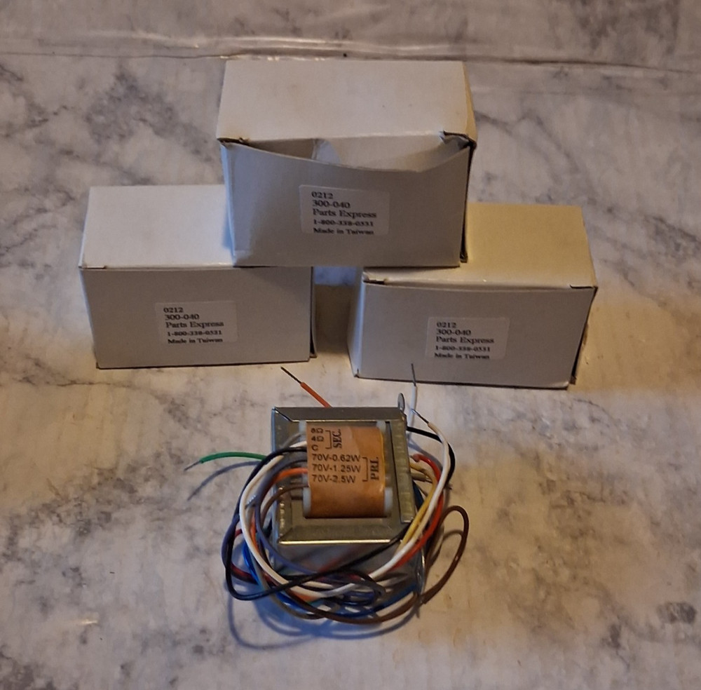 70V 10W Line Matching Transformer Set Of 3