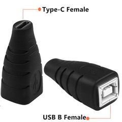 USB C to B 2.0 Female Converter Data Sync Charging Adapter Piano Printer Scanner