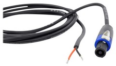 Rockville RHC10 10ft Speakon to Bare Wire Speaker Cable, 16 10 ft, Black