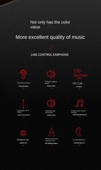 For Apple Huawei mobile phone tablet headphones over-ear with microphone-control