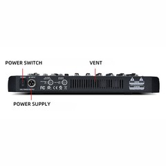 High Quality CT60X 6 Channel Digital Professional Sound USB Audio Mixer