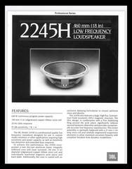 JBL–2245H—18”—VINTAGE PAIR OF REBUILT SUBWOOFERS—US SELLER