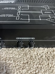 Crate pro audio spa 200 stereo power amplifier Missing 1 Knob