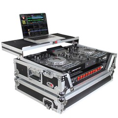 ProX XS-PRIME2 LT Flight Case for Denon Prime 2 DJ System Silver on Black