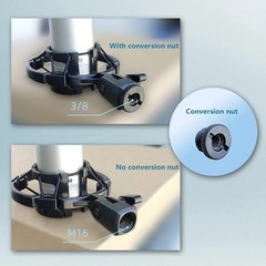 Condenser Microphone Shock Mount Holder 42-46mm Anti Vibration Studio Clip