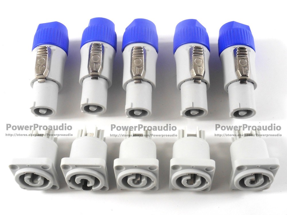 10pcs Audio Video OutPut Connector NAC3FCA PowerCon 20A AC Cable Male and Female
