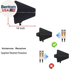UHF Active Directional Antenna Power Distribution System for SHURE Wireless Micr