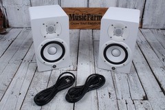 Yamaha HS5W PAIR 70W Bi Amp Two Way Powered Studio Monitor Active Speaker White