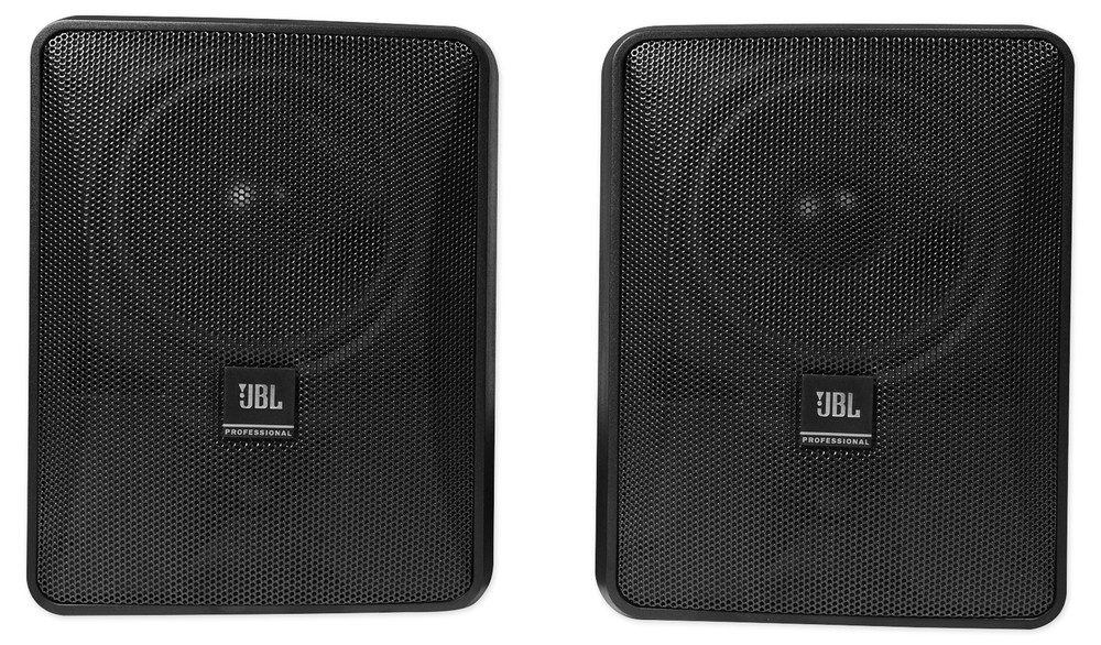 (2) JBL Control 25-1 5.25″ 30w 70v Wall-Mount Commercial Restaurant/Bar Speakers