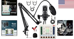 Upgraded Podcast Microphone Kit – Perfect for Streaming and Content Creation