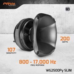 PRV Audio WG2500Py-SLIM Driver Horn Combo: D2500Py + WGP14-50X Slim