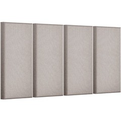 VEVOR 4 PCS Acoustic Wall Panels 2 in Thick 23.6 x 11.8 in Self-adhesive Camel