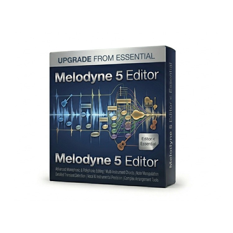 Melodyne 5 Editor Upgrade from Essential for Advanced Audio Editing Software