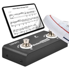 LEKATO Wireless Page Turner Pedal Bluetooth Page Turner for Tablet & Smartphone