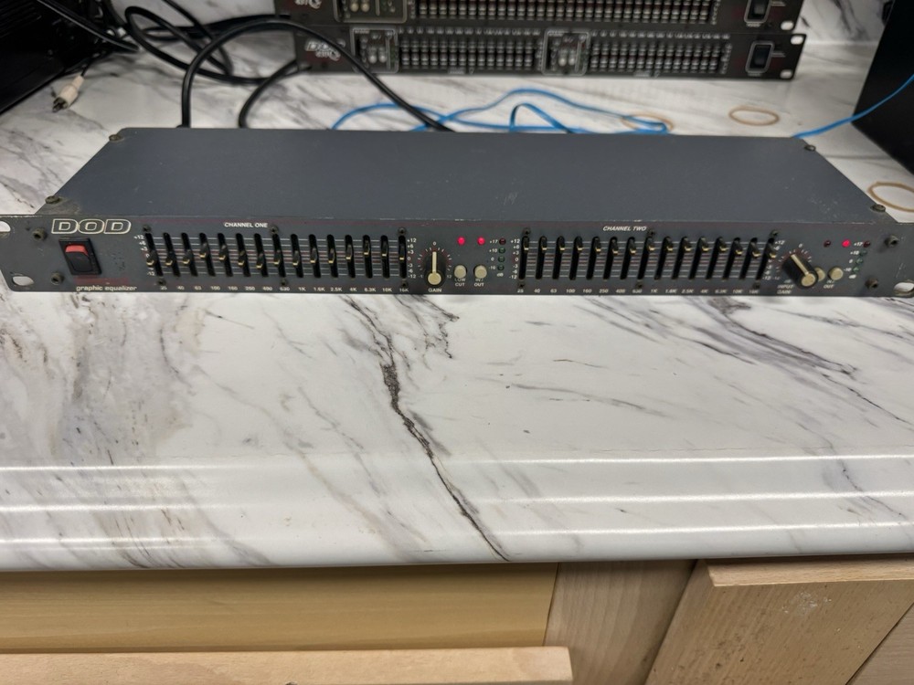 DOD 430 Series II Rackmount 15-Band Stereo Graphic Equalizer EQ – Tested Working