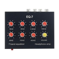7 Band Sound Equalizer 2 Channel Audio Mixer Equalizer Digital Sound Equalizer