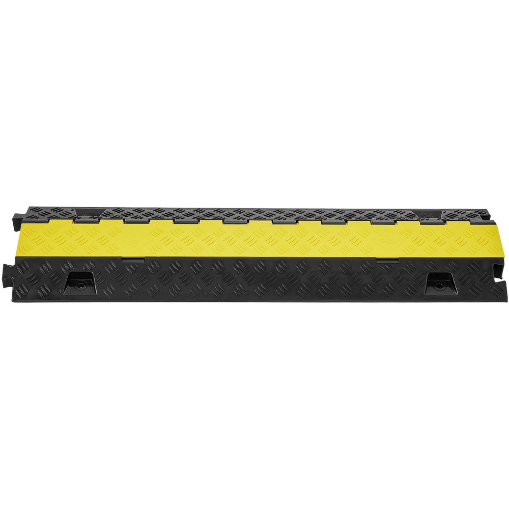 Uimoso 2 Channel Cable Protector Ramp 22000 lbs Load TPU Wire Cable Cover Ramp
