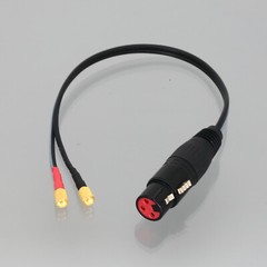 Balanced XLR Jack 3Pin to +/- Hot/Cold Dual Microdot 1FT MIC Preamplifier cable