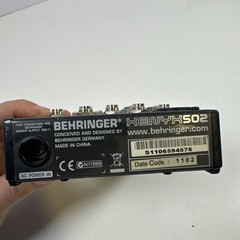 Behringer XENYX 502 Premium 5 Input 2 Bus Mixer (No Power Supply) un Tested
