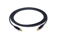 1′ Mogami 2964 S/PDIF 75 Ohm Cable | Black Amphenol RCA to RCA | 1 Ft.
