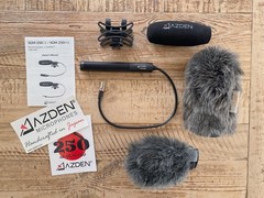 Azden SGM-250M Microphone w/ Mini XLR w/Auray Windshield + Stuffed Rabbit Wrap