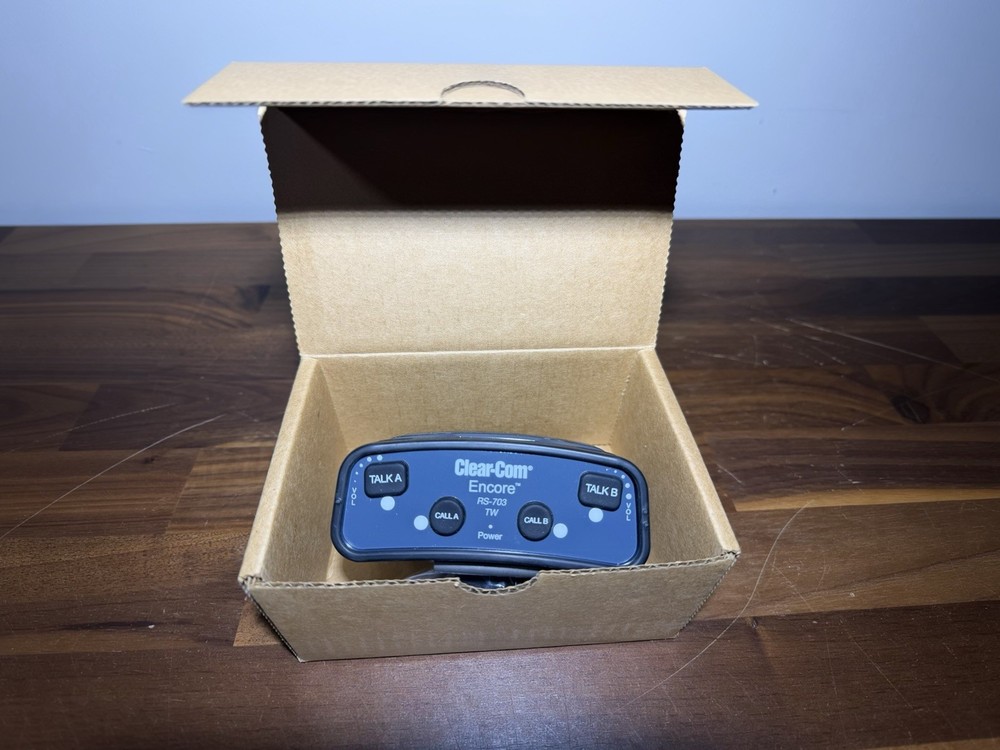 Clear-Com RS-703 Encore Dual Channel TW Rev B Beltpack (New-Open Box)
