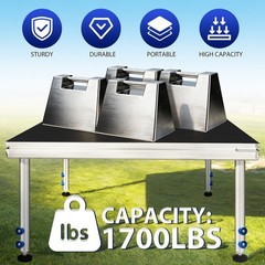 4 *4 ft Portable Stage Platform Modular System Height Adjustable Riser 24″ – 40″