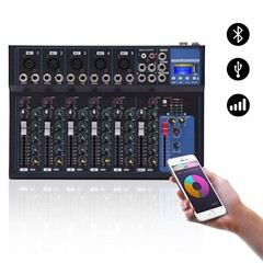 Channel Mixing Console Sound Live Studio Audio Mixer USB Bluetooth