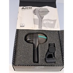 AKG D112 Dynamic Microphone Kick Drum Bass Mic Made in Austria with Box & Clip