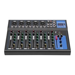 7-Channel Bluetooth Portable Audio Mixer USB Sound Mixing Console Board DJ