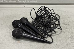 Samson M1 and ION Handheld Dynamic Vocal Microphones with Cables Lot of 3